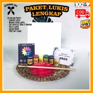 Canvas Painting Package 20X20 30X30 15X15 Large Acrylic Paint 30ml Palette Brush Set Hampers Funny P