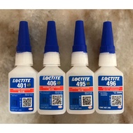 Instant Adhesive Loctite 20g 401 406 495 496 “Ready Stock”