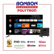 Polytron LED TV 50 Inch PLD 50BAG9953 Smart Android Cinemax Soundbar