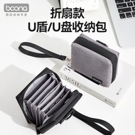 Jualan Panas~ Beg Penyimpanan Pemacu Kilat USB Gaya Kipas Lipat, Beg Pelindung untuk Perbankan Dalam