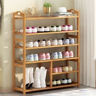 ST-🚢Multi-Layer Shoe Rack Bamboo Simple Shoe Rack Economical Dustproof Home Indoor Beautiful Small Shoe Cabinet Storage
