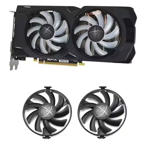 New FDC10U12S9-C 4PIN DC 12V 0.45A RX 570 580 GPU Fan for XFX AMD Radeon RX 480 470 570 580 470D RS 