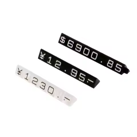 10pcs Jewelry Price Display Cube Number Adjustable Yuan RMB Dollar Pricing Sign Tablets Stand Arabic