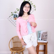 Cardigan Crop Wanita | Cardigan Crop Rajut | Cardigan Crop Tali | Kardigan Rajut Knit | Cardi Crop K