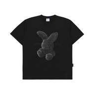 ADLV Black Fuzzy Rabbit Black Short Sleeve T-Shirt