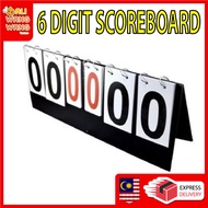 Scoreboard 6 Digit Portable Flip Sport