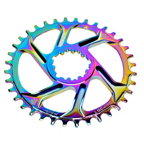 Narrow Wide Bicycle Rainbow Chainring 32T-38T Mountain Bike Chainwheel MTB Colorful Crankset For GXP