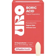 O Positiv URO Boric Acid Vagina Bolt-Contains Lactic Acid and Aloe Vera Quickly Relieves and Control