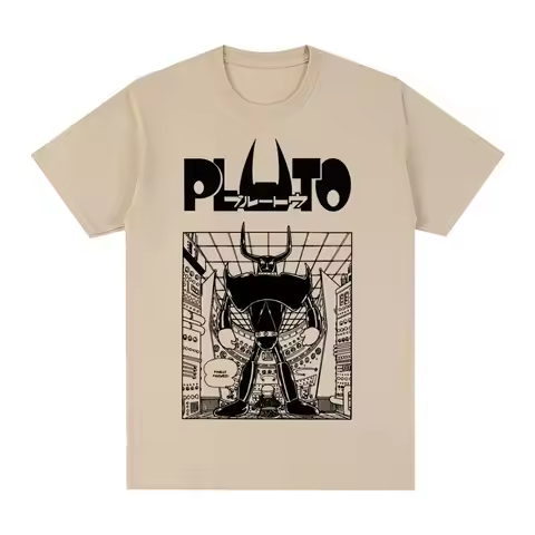 Naoki Urasawa Vintage T-shirt Pluto From Astro Boy Cotton Men T shirt New Tee Tshirt Womens Tops