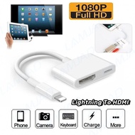 Lightning เป็น HDMI 1080P หัวแปลงเอวีดิจิทัลสำหรับ Apple iPad โทรศัพท์ Lightning To HDMI Digital AV TV Cable Adapter