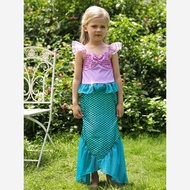 Girls Disney Mermaid Princess Dress Children's Day cosplay Baby Ariel Princess Dress Dress