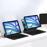 แป้นพิพม์เชื่อมต่อ Magn-Etic อัจฉริยะพร้อมแทร็คแพด Backlit สำหรับ iPad Air 11 2024 M2 Air 7 2025 M3