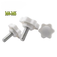 [XNY] White Torx Handle Screw Star Handle Bakelite Hand Screw Six-Star Knob Head Bolt M4/M5/M6