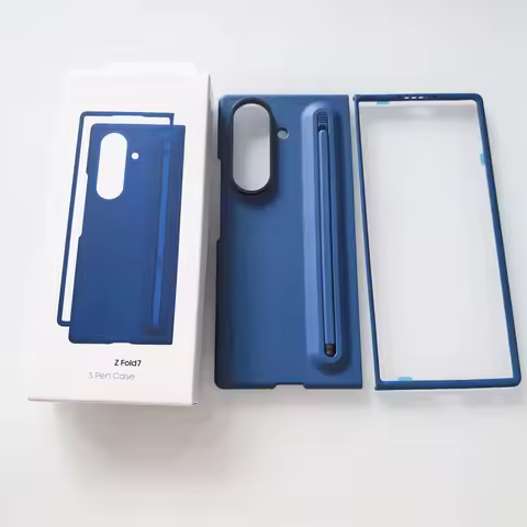 New For Samsung Galaxy Z Fold 7 5G SM-F966B Case With S-Pen Stylus Liquid Silicone Cover Anti Finger