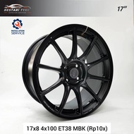 【Installation Available】RP10X RAXER FLOW FORMING 17 INCH 17x8 4x100 ET38 MBK READY STOCK SPORT RIM