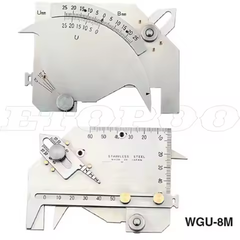 Welding Angle Gauge, WGU-8M Welding Seam Gauge Vernier Caliper Welding Inspection Tool, MG-8 Welding