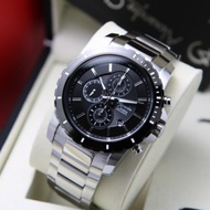 Jam Tangan Pri Original Alexandre Christie AC 6141MC Black Silver