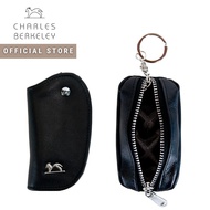Charles Berkeley CARZ Leather Car Key Holder Case Accessories Keychain WL1030 Black