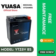 YTZ8V YUASA BATTERY GEL (REPLACEMENT YTX7L / YTX7L-BS ) R25 BENELLI RFS150i CBR250 VT250 KLX150 NINJ