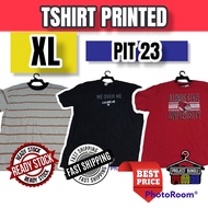 Tshirt Roundneck Bigsize Oversize XL Pit 23