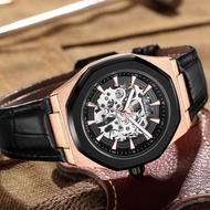 JAM TANGAN AUTOMATIC BELLEDA 9628 KULIT DIAMETER 42 JAM TANGAN ANTI AIR