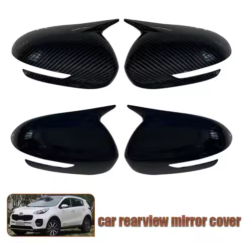 For 16-18 Kia KX5 reverse mirror shell, cow horn rearview mirror cover, adhesive car exterior decora