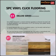 5MM SPC VINYL CLICK FLOORING/ TILE SIZE: 177.8MM X 1219.2MM/ 23.32SF PER BOX (10PCS)