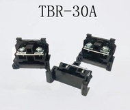 เทอร์มินอล พลาสติก TERMINAL TBR CBR พร้อมฝาปิด สีดำ ยึดราง DIN Rail (ถุงละ 10 ตัว แถมฝาปิด)