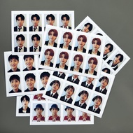 Kpop BTS 1 Inch Photocard ID Photo Identity Card Photocards School HD Collective Cards Certificate Photos