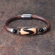 Bag Natural Pulp Old Tibet Genuine Men Women Rope Lucky String Hand Lucky Dzi Bead Agate Hand Three 