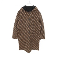 【二手】FENDIZucca 連帽雙面羊毛大衣 FF0249 女款