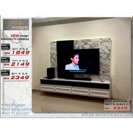 🔥 [FREE INSTALL &amp; BRACKET TV] 🔥 KABINET TV GANTUNG WALL MOUTING,RAK TV,ALMARI TV, NEW DESIGN CONSOLE CURVE MAX TV 40-65