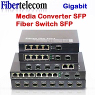 Ethernet fiber switch SFP ports Gigabit SFP Media converter 1000Mbps Optical fiber