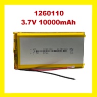 1260110 Lithium Polymer Li-Po li ion Rechargeable Battery 3.7V 10000mAh Lipo cells Bluetooth speaker
