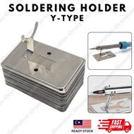 40*65MM Simple Stand Y-Type Portable Electric Soldering Iron Holder Stand Base Mount Metal Frame Sup