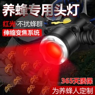 [Outdoor] Red Light Beekeeping Dedicated Headlight Check Bee Bee Bee Lamp Head-Mounted Flashlight Fo