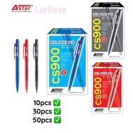 Astar Retractable Ball Pen CS900 Black/Blue/Red (10/30/50pcs) 🔥ReadyStock🔥