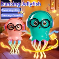 Magic Dancing Jellyfish Toy Sotong Menari LED Light Music Electric Octopus Children Boys Girls Baby 