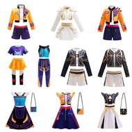 01 Demon Slayer Cosplay Costume – Kids Demon Hunter, Mirajane, Rumi, K-POP Anime Costume