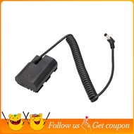Dummy Battery D-TAP to LP-E6NH Coiled Power Cable for  R5/R5 C/R6 R7/R 5D II/III IV/6D II/7D II/60D-