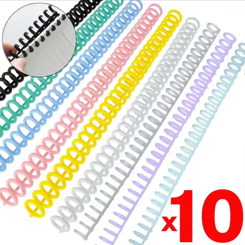 10/1Pcs 30Holes Detachable Buckle Loose-leaf Paper Book Circle Ring Scrapbook Album Binder Spiral A4