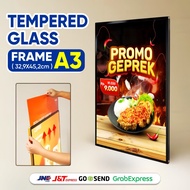 Tempered Glass Frame A3 Black & White