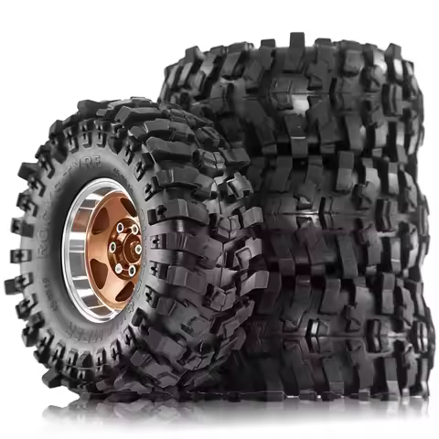 4pcs 1.9 in Wheel Tires for 1/10 TRX4 TRX6 SCX10 SCX10 II 90046 SCX10 III AXI03007 Gen7/8 D90 VS4-10
