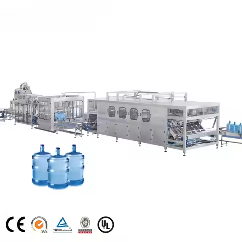 Customized Automatic A To Z 19L 20L 5 Gallon Water Bottle Machine Barrel Washing Filling And Capping