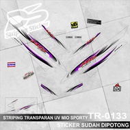 Striping Stiker Transparan mio sporty ( TR - 0133) Sticker List Variasi  Custom
