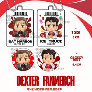[DEXTER] Keychains & Button Pins / dexter brian moser acrylic keychain dexter new blood dexter resur