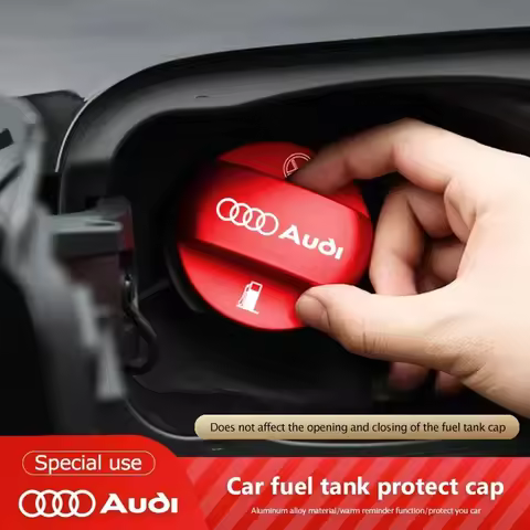 Aluminum Alloy Car Fuel Tank Cap Refuel Box Trim Cover For Audi S Line A3 A1 A4 B8 B7 A6 A5 A7 A8 B9