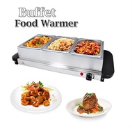 Stainless Steel 3 Tray Buffet Food Warmer|Pemanas Buffet
