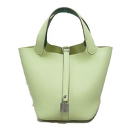 HERMES Picotin Lock PM 手提包 W Taurillon Clemence Swift Jaune Milton SHW