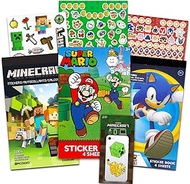 - Nintendo - Video Game Stickers for Kids - Bundle with Over 700 Stickers Featuring Mario, Sonic The Hedgehog, Minecraft for Party Favors, Crafts, More | Video Game Stickers Bulk